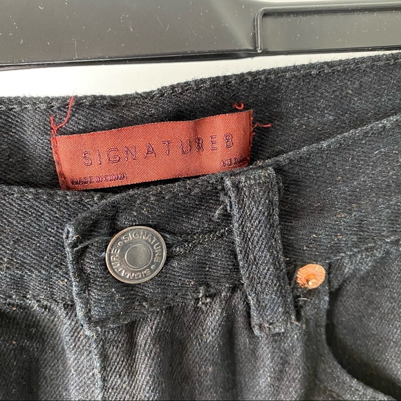 Black Ripped Jean Mom Shorts - Picture 8 of 8